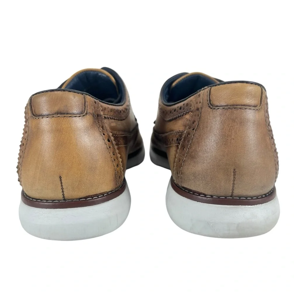 Johnston &‎ Murphy Men 11M Milson Longwing Full-Grain Leather Rubber Sole Shoe
